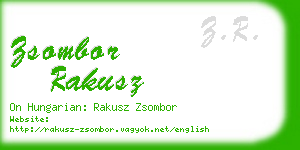 zsombor rakusz business card